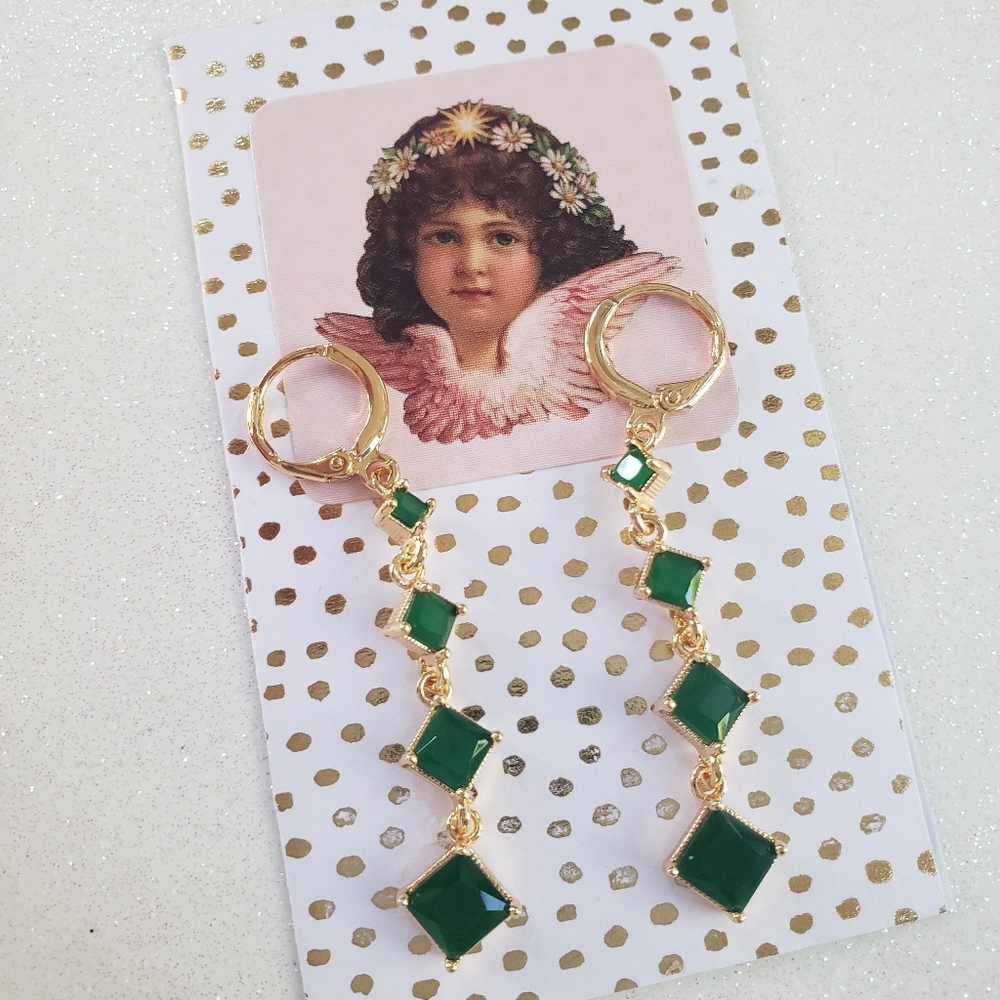 Emerald style Earings
